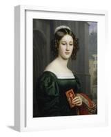 Portrait of Anna Hillmaier, 1829-Joseph Karl Stieler-Framed Giclee Print