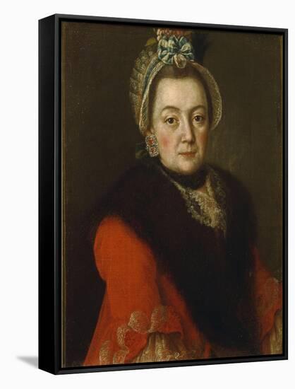 Portrait of Anna Ivanovna Kolycheva, 1768-Alexei Petrovich Antropov-Framed Stretched Canvas