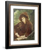 Portrait of Anna Maria 'Nettie' Jameson, Nee Davies-William Blake Richmond-Framed Giclee Print