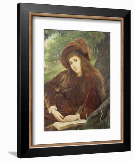 Portrait of Anna Maria 'Nettie' Jameson, Nee Davies-William Blake Richmond-Framed Giclee Print