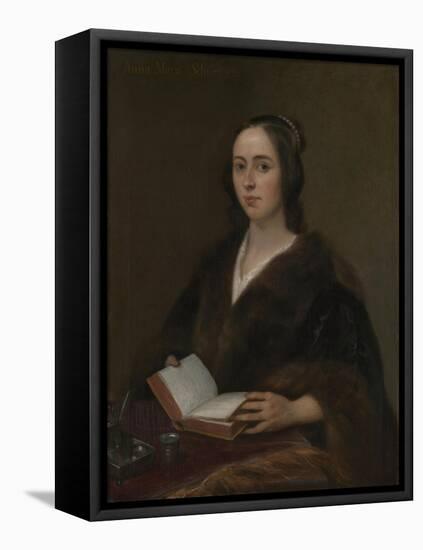 Portrait of Anna Maria Van Schurman (1607-167), 1649-Jan Lievens-Framed Stretched Canvas