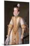 Portrait of Anna of Austria, Queen Consort of Spain, 1571-Alonso Sánchez Coello-Mounted Giclee Print