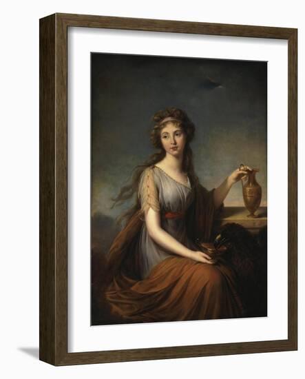 Portrait of Anna Pitt, as Hebe, 1792-Elisabeth Louise Vigee-LeBrun-Framed Giclee Print