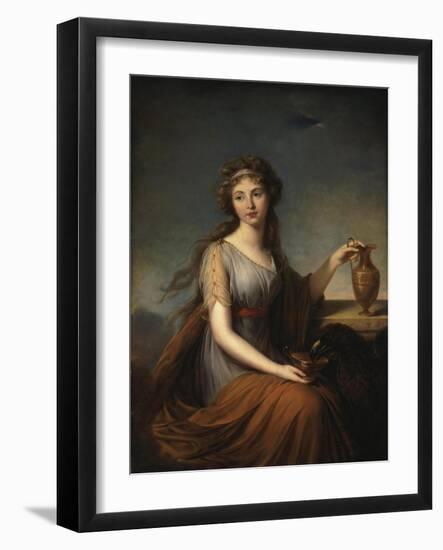 Portrait of Anna Pitt, as Hebe, 1792-Elisabeth Louise Vigee-LeBrun-Framed Giclee Print