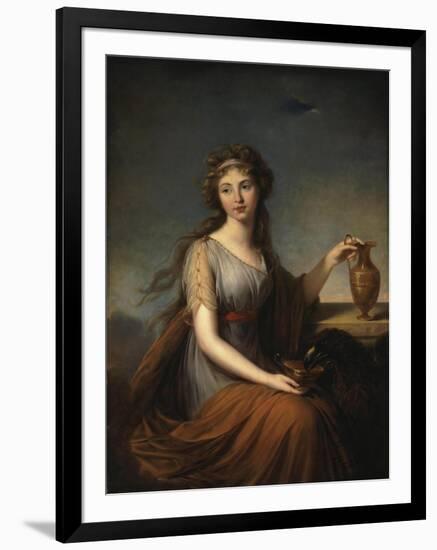 Portrait of Anna Pitt, as Hebe, 1792-Elisabeth Louise Vigee-LeBrun-Framed Giclee Print