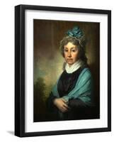 Portrait of Anna Sergeyevna Bezobrazova, End 1790S-Vladimir Lukich Borovikovsky-Framed Giclee Print