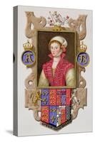 Portrait of Anne Boleyn 2nd Queen of Henry VIII from "Memoirs of the Court of Queen Elizabeth"-Sarah Countess Of Essex-Stretched Canvas