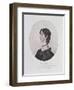 Portrait of Anne Bronte from a Drawing in the Possession of the Rev. A. B. Nicholls-Charlotte Bronte-Framed Giclee Print