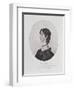 Portrait of Anne Bronte from a Drawing in the Possession of the Rev. A. B. Nicholls-Charlotte Bronte-Framed Giclee Print