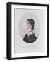 Portrait of Anne Bronte from a Drawing in the Possession of the Rev. A. B. Nicholls-Charlotte Bronte-Framed Giclee Print