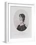 Portrait of Anne Bronte from a Drawing in the Possession of the Rev. A. B. Nicholls-Charlotte Bronte-Framed Giclee Print