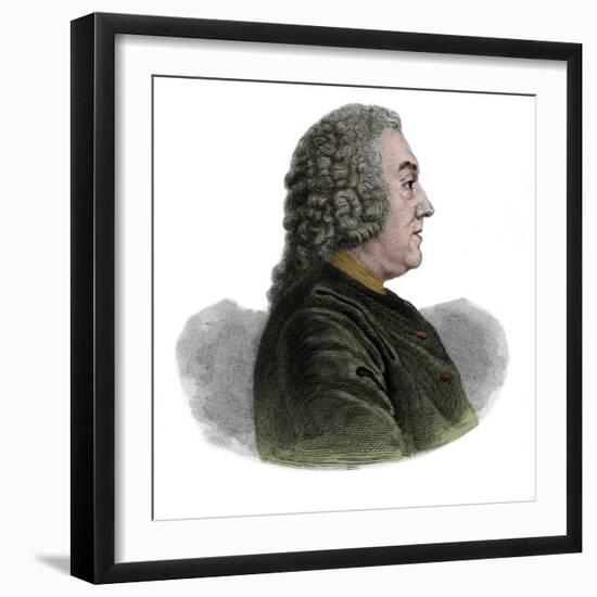 Portrait of Anne Claude de Caylus marquis d'Esternay, baron de Bransac-French School-Framed Giclee Print