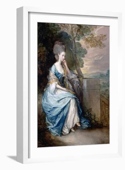 Portrait of Anne, Countess of Chesterfield-Thomas Gainsborough-Framed Giclee Print