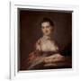 Portrait of Anne Gibbes, Mrs Edward Thomas, 1767 (Oil on Canvas)-John Wollaston-Framed Giclee Print