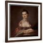 Portrait of Anne Gibbes, Mrs Edward Thomas, 1767 (Oil on Canvas)-John Wollaston-Framed Giclee Print