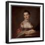 Portrait of Anne Gibbes, Mrs Edward Thomas, 1767 (Oil on Canvas)-John Wollaston-Framed Giclee Print