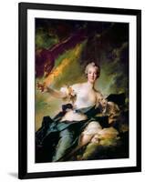 Portrait of Anne-Josèphe Bonnier De La Mosson, Duchesse De Chaulnes as Hebe-Jean-Marc Nattier-Framed Giclee Print