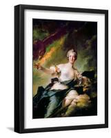 Portrait of Anne-Josèphe Bonnier De La Mosson, Duchesse De Chaulnes as Hebe-Jean-Marc Nattier-Framed Giclee Print