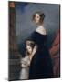 Portrait of Anne-Louise Alix de Montmorency, with Her Daughter, circa 1840-Claude-Marie Dubufe-Mounted Giclee Print