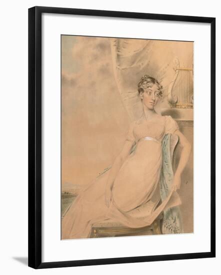 Portrait of Anne Lucy Poulett, Lady Nugent-John Downman-Framed Giclee Print