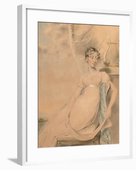 Portrait of Anne Lucy Poulett, Lady Nugent-John Downman-Framed Giclee Print