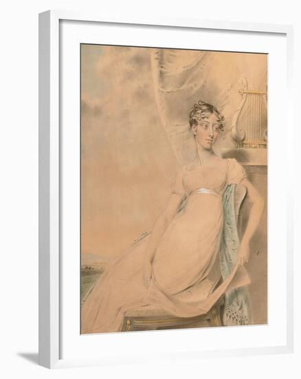 Portrait of Anne Lucy Poulett, Lady Nugent-John Downman-Framed Giclee Print