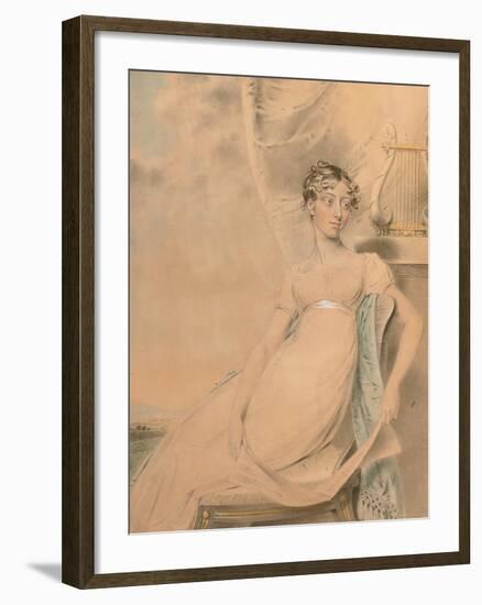 Portrait of Anne Lucy Poulett, Lady Nugent-John Downman-Framed Giclee Print