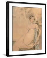 Portrait of Anne Lucy Poulett, Lady Nugent-John Downman-Framed Giclee Print