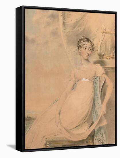 Portrait of Anne Lucy Poulett, Lady Nugent-John Downman-Framed Stretched Canvas