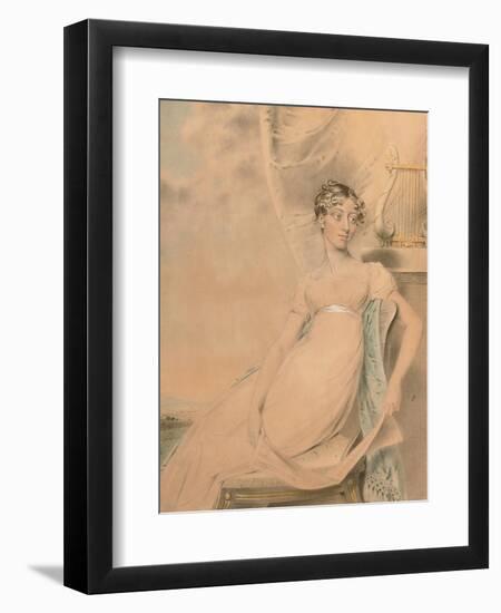 Portrait of Anne Lucy Poulett, Lady Nugent-John Downman-Framed Giclee Print