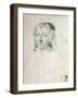 Portrait of Anne of Austria (1601-166), before 1643-Claude Mellan-Framed Giclee Print