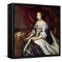 Portrait of Anne of Austria (1601-166)-Henri Beaubrun-Framed Stretched Canvas