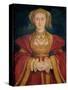 Portrait of Anne of Cleves (1515-57) 1539-Hans Holbein the Younger-Stretched Canvas