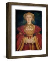 Portrait of Anne of Cleves (1515-57) 1539-Hans Holbein the Younger-Framed Giclee Print