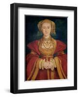 Portrait of Anne of Cleves (1515-57) 1539-Hans Holbein the Younger-Framed Giclee Print