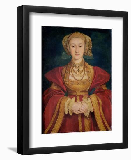 Portrait of Anne of Cleves (1515-57) 1539-Hans Holbein the Younger-Framed Giclee Print