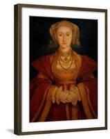 Portrait of Anne of Cleves-Hans Holbein the Younger-Framed Giclee Print