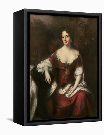 Portrait of Anne, Queen of Great Britain and Ireland-William Wissing-Framed Stretched Canvas