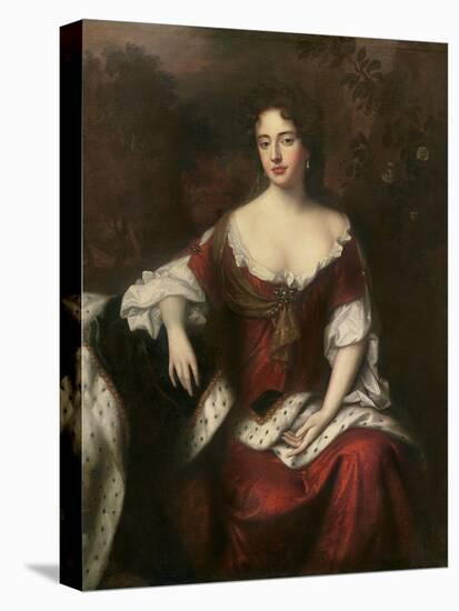 Portrait of Anne, Queen of Great Britain and Ireland-William Wissing-Stretched Canvas