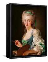 Portrait of Anne Vallayer-Coster, 1783-Alexander Roslin-Framed Stretched Canvas