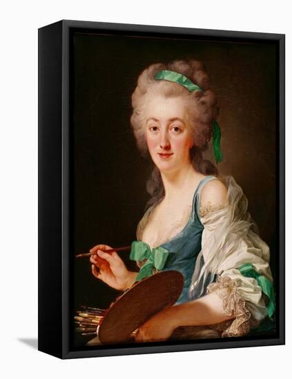 Portrait of Anne Vallayer-Coster, 1783-Alexander Roslin-Framed Stretched Canvas