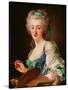 Portrait of Anne Vallayer-Coster, 1783-Alexander Roslin-Stretched Canvas