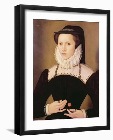 Portrait of Anne Waltham, 1572-Francois Quesnel-Framed Giclee Print