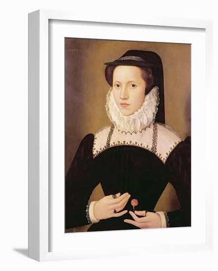 Portrait of Anne Waltham, 1572-Francois Quesnel-Framed Giclee Print