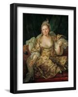 Portrait of Annette Duvivier, Comtesse De Vergennes, in Oriental Costume, Second Half of the 18th C-Antoine de Favray-Framed Giclee Print