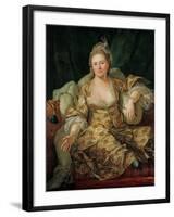 Portrait of Annette Duvivier, Comtesse De Vergennes, in Oriental Costume, Second Half of the 18th C-Antoine de Favray-Framed Giclee Print