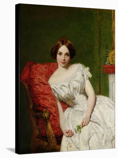 Portrait of Annie Gambart-William Powell Frith-Stretched Canvas