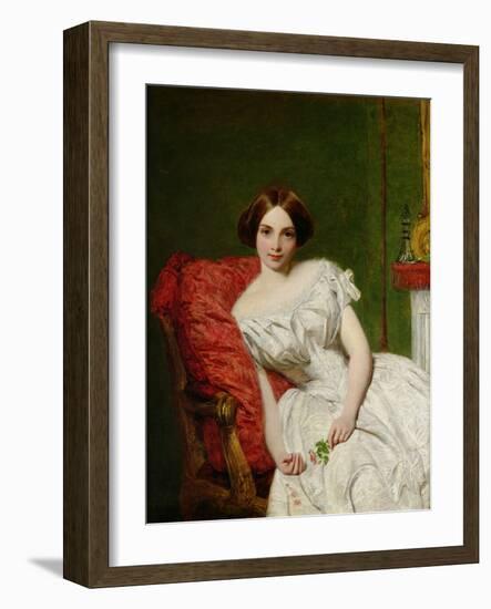 Portrait of Annie Gambart-William Powell Frith-Framed Giclee Print