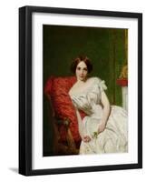 Portrait of Annie Gambart-William Powell Frith-Framed Giclee Print