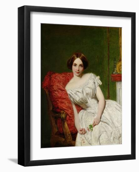 Portrait of Annie Gambart-William Powell Frith-Framed Giclee Print